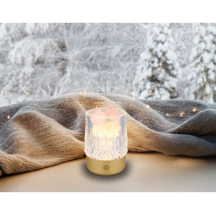 Globo - LED Димируема сензорна настолна лампа LED/1W/5V 3000K 1200 mAh златист