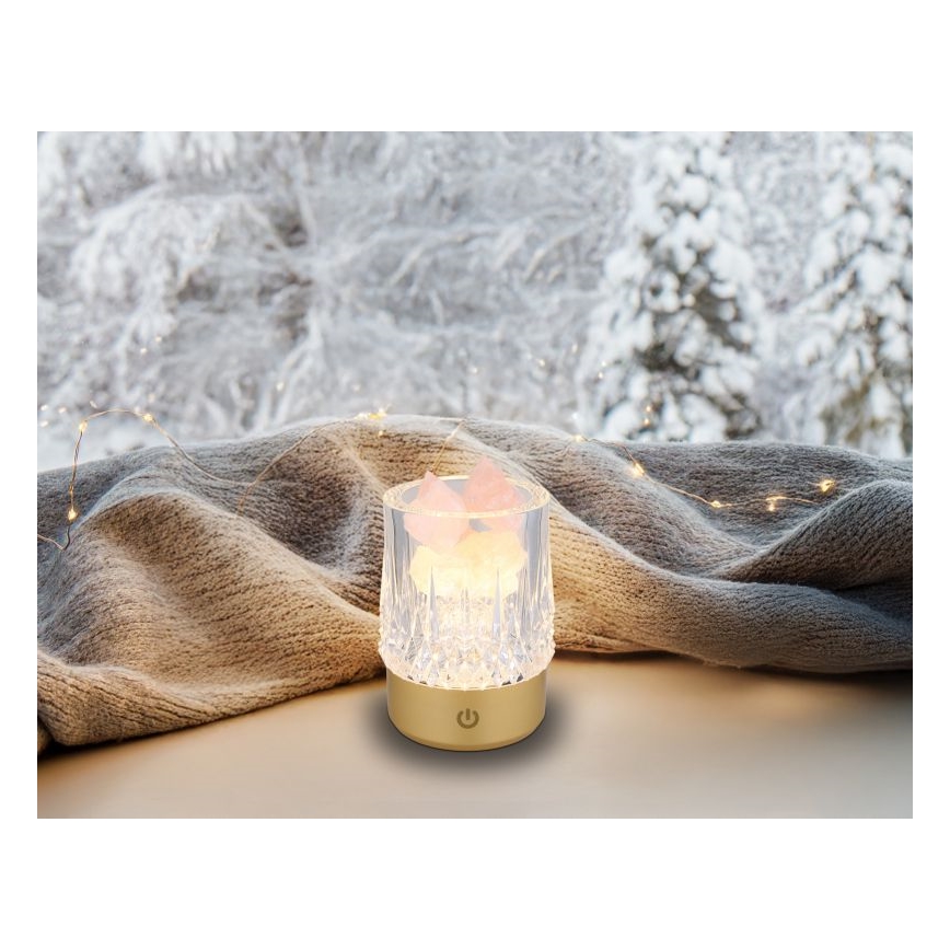 Globo - LED Димируема сензорна настолна лампа LED/1W/5V 3000K 1200 mAh златист