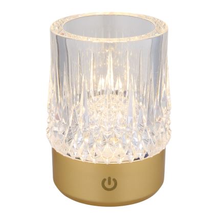 Globo - LED Димируема сензорна настолна лампа LED/1W/5V 3000K 1200 mAh златист