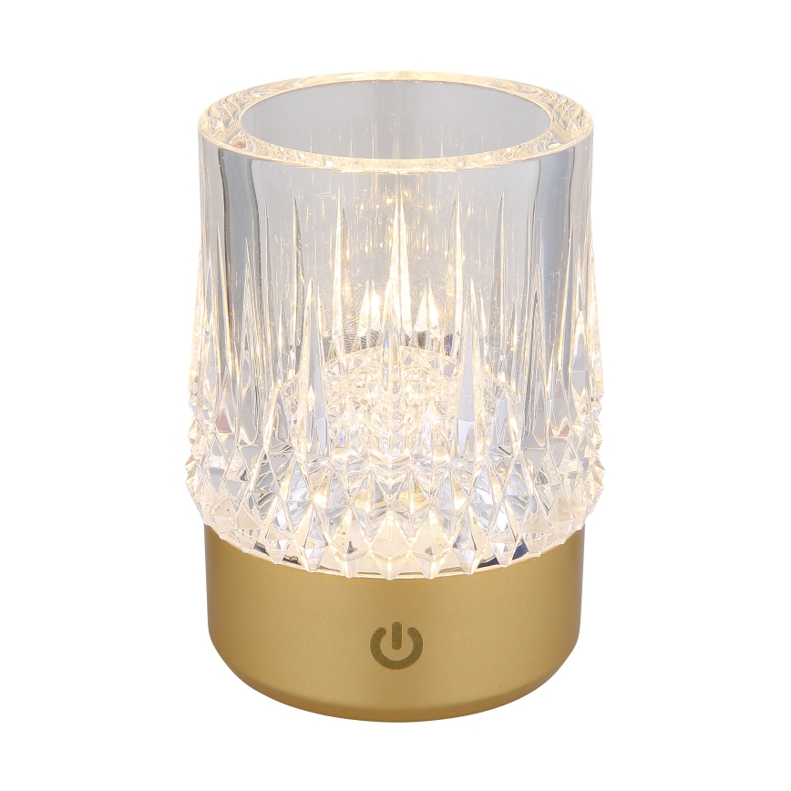 Globo - LED Димируема сензорна настолна лампа LED/1W/5V 3000K 1200 mAh златист