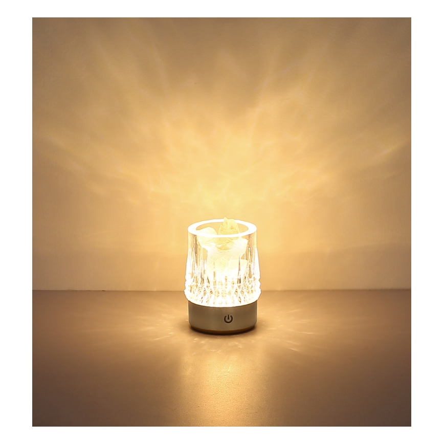 Globo - LED Димируема сензорна настолна лампа LED/1W/5V 3000K 1200 mAh сребриста
