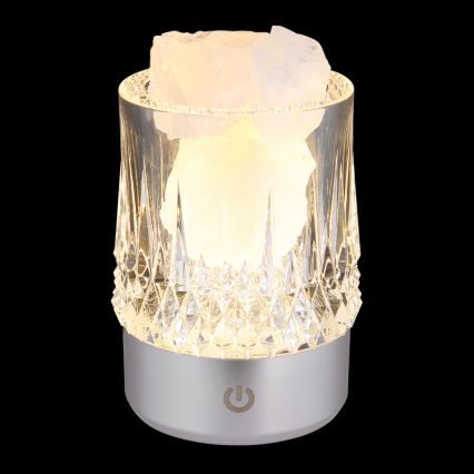 Globo - LED Димируема сензорна настолна лампа LED/1W/5V 3000K 1200 mAh сребриста