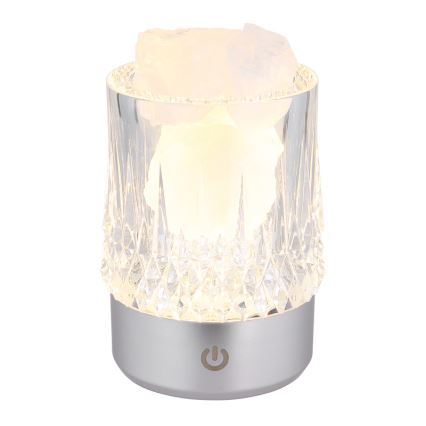 Globo - LED Димируема сензорна настолна лампа LED/1W/5V 3000K 1200 mAh сребриста