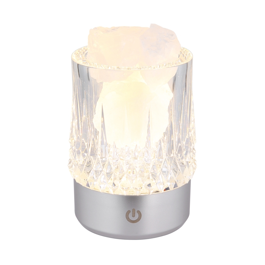 Globo - LED Димируема сензорна настолна лампа LED/1W/5V 3000K 1200 mAh сребриста