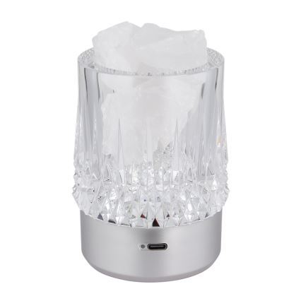 Globo - LED Димируема сензорна настолна лампа LED/1W/5V 3000K 1200 mAh сребриста