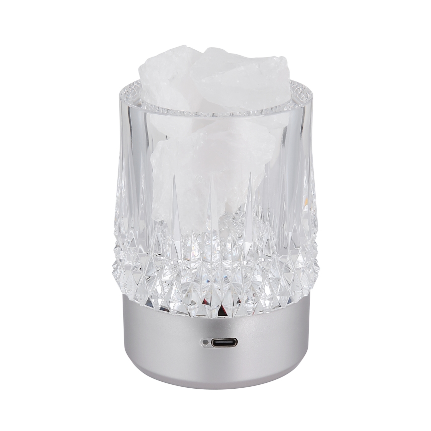 Globo - LED Димируема сензорна настолна лампа LED/1W/5V 3000K 1200 mAh сребриста