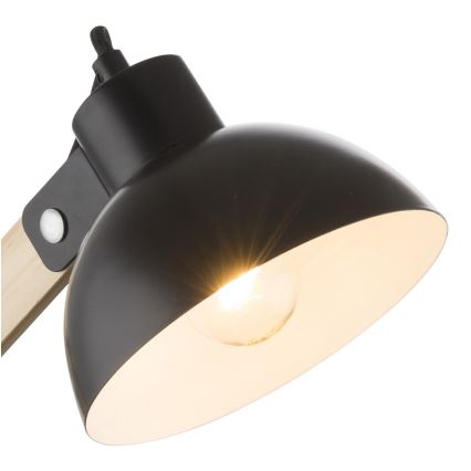 Globo - Настолна лампа 1xE27/40W/230V бук