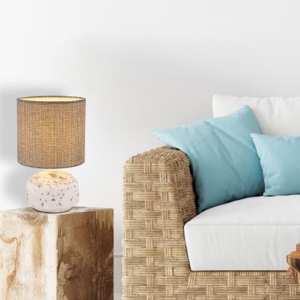 Globo - Настолна лампа 1xE14/40W/230V сива/керамична