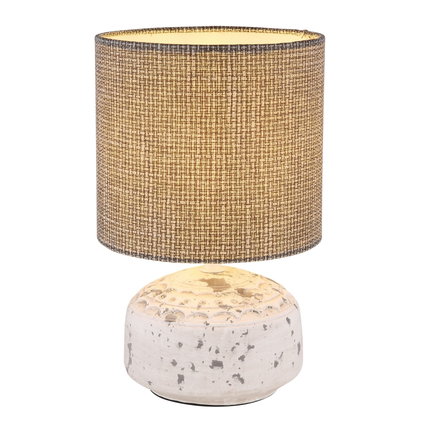 Globo - Настолна лампа 1xE14/40W/230V сива/керамична