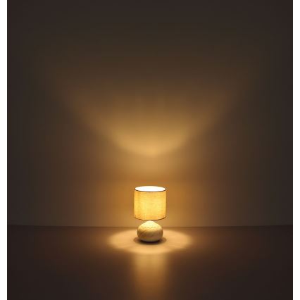 Globo - Настолна лампа 1xE14/40W/230V бежова/керамична