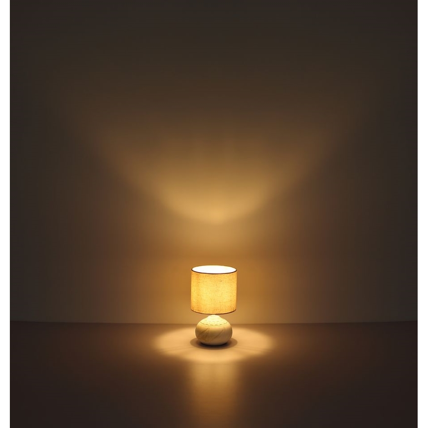 Globo - Настолна лампа 1xE14/40W/230V бежова/керамична