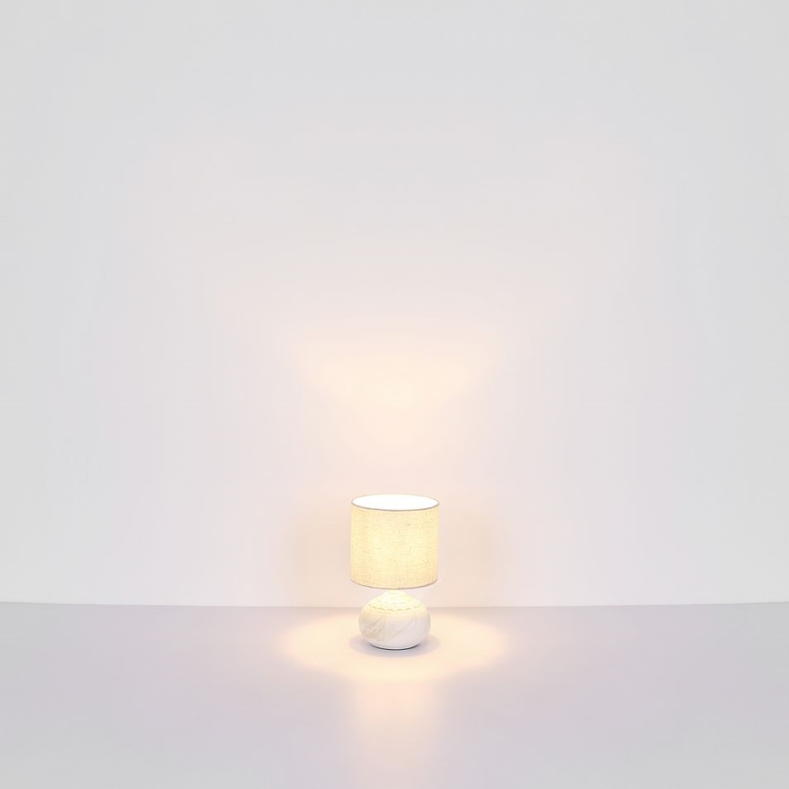 Globo - Настолна лампа 1xE14/40W/230V бежова/керамична