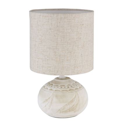 Globo - Настолна лампа 1xE14/40W/230V бежова/керамична