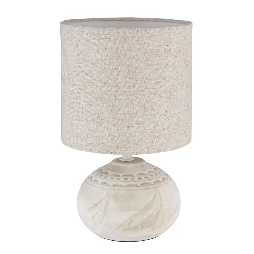 Globo - Настолна лампа 1xE14/40W/230V бежова/керамична