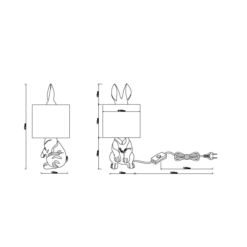 Globo - Настолна лампа 1xE27/25W/230V