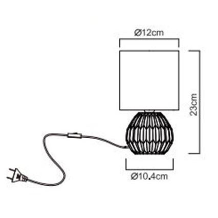 Globo - Настолна лампа 1xE14/40W/230V розова