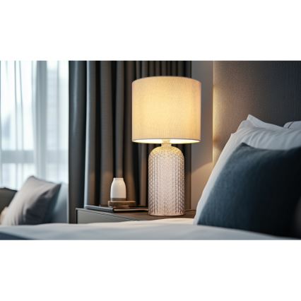 Globo - Настолна лампа 1xE27/60W/230V сив