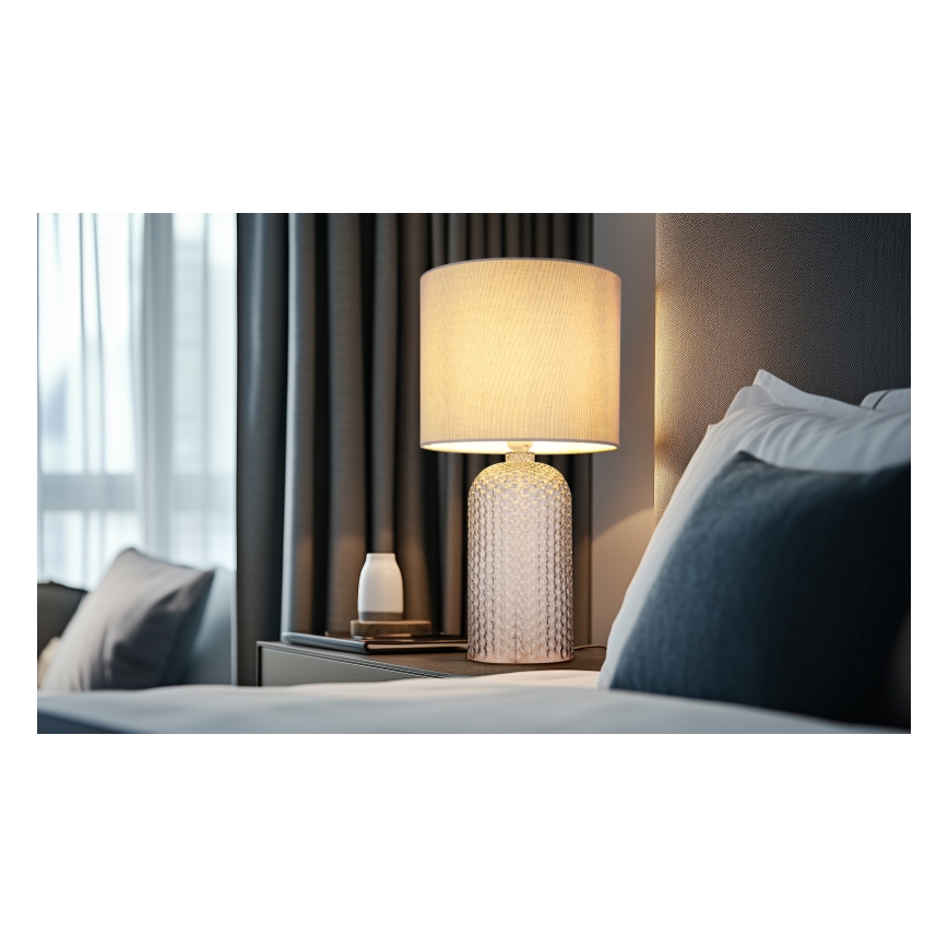 Globo - Настолна лампа 1xE27/60W/230V сив