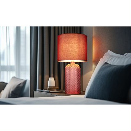 Globo - Настолна лампа 1xE27/60W/230V червена