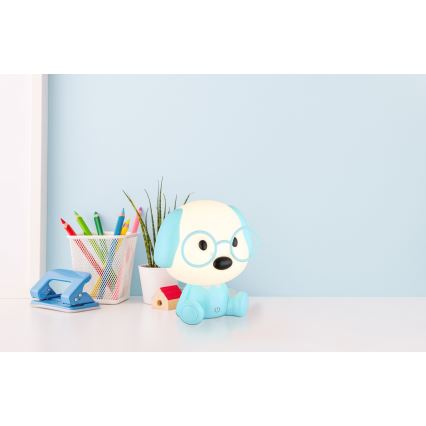 Globo - LED Димируема акумулаторна детски малка нощна лампа LED/1W/5V 500 mAh син