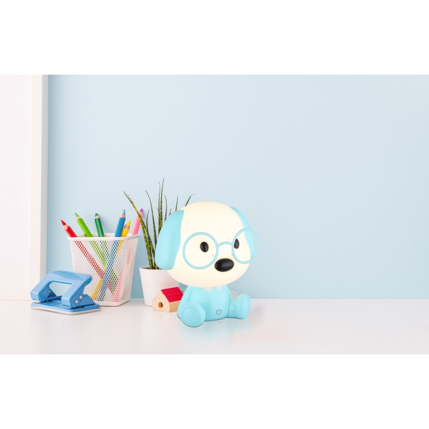 Globo - LED Димируема акумулаторна детски малка нощна лампа LED/1W/5V 500 mAh син