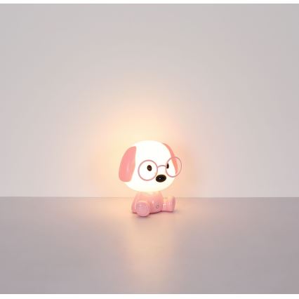 Globo - LED Димируема акумулаторна детски малка нощна лампа LED/1W/5V 500 mAh розов