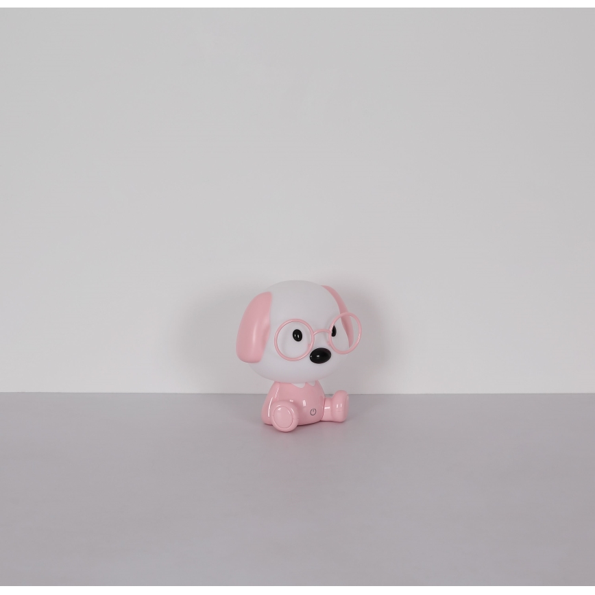 Globo - LED Димируема акумулаторна детски малка нощна лампа LED/1W/5V 500 mAh розов