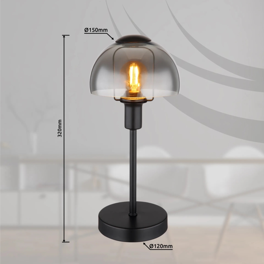 Globo - Маса докосване лампа 1xE14/25W/230V черен