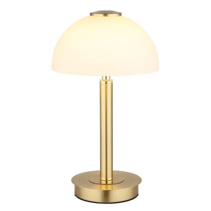Globo - LED Димируема сензорна настолна лампа LED/7W/230V 3000K месинг