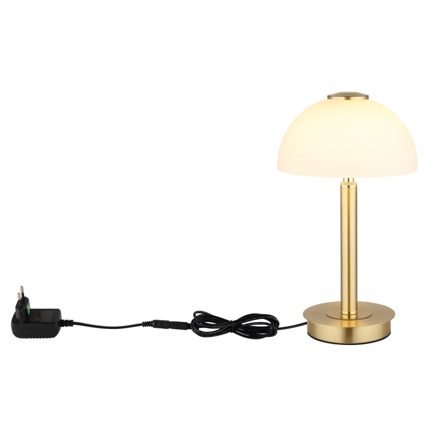 Globo - LED Димируема сензорна настолна лампа LED/7W/230V 3000K месинг