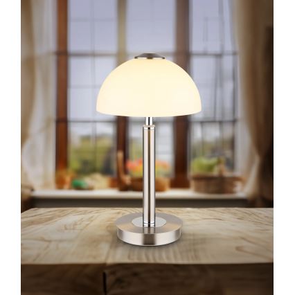 Globo - LED димируема сензорна настолна лампа LED/7W/230V 3000K матов хром