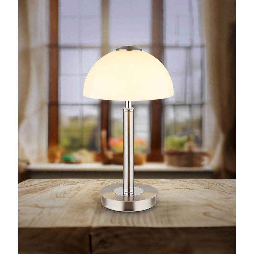 Globo - LED димируема сензорна настолна лампа LED/7W/230V 3000K матов хром