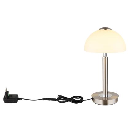 Globo - LED димируема сензорна настолна лампа LED/7W/230V 3000K матов хром