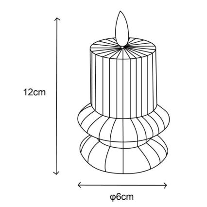 Globo - К-кт 2x LED свещ LED/0,06W/3V 1xCR2032 210 mAh