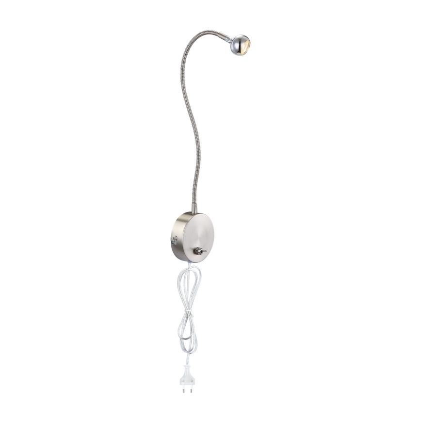 Globo - LED Гъвкав малка лампа LED/3W/230V лъскав хром