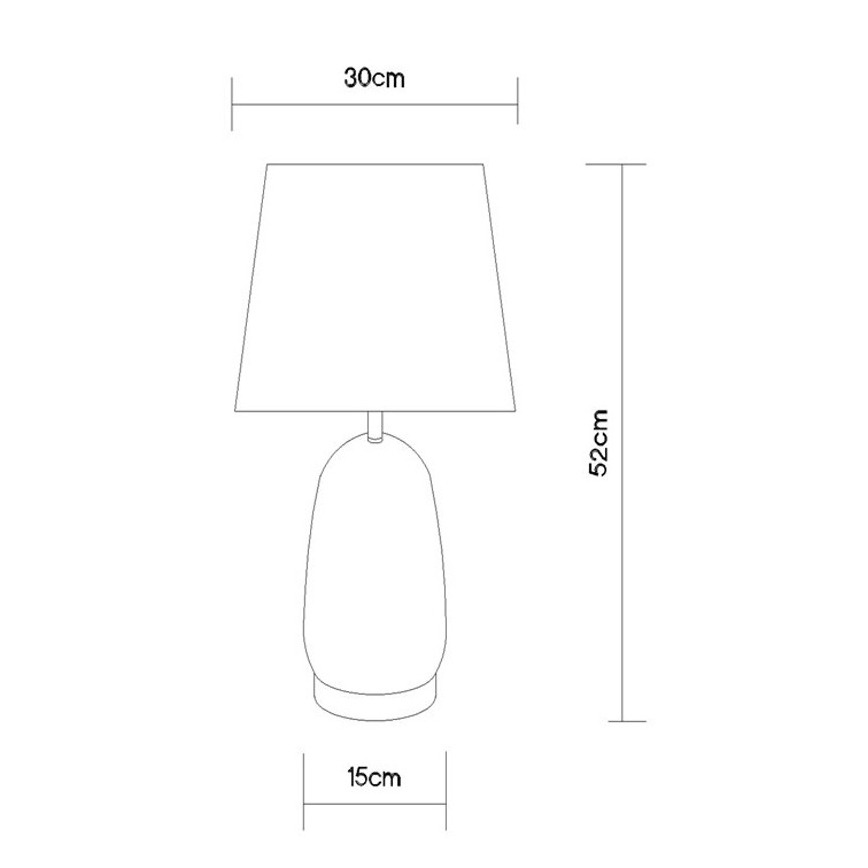Globo - Настолна лампа 1xE27/40W/230V черна/кафява