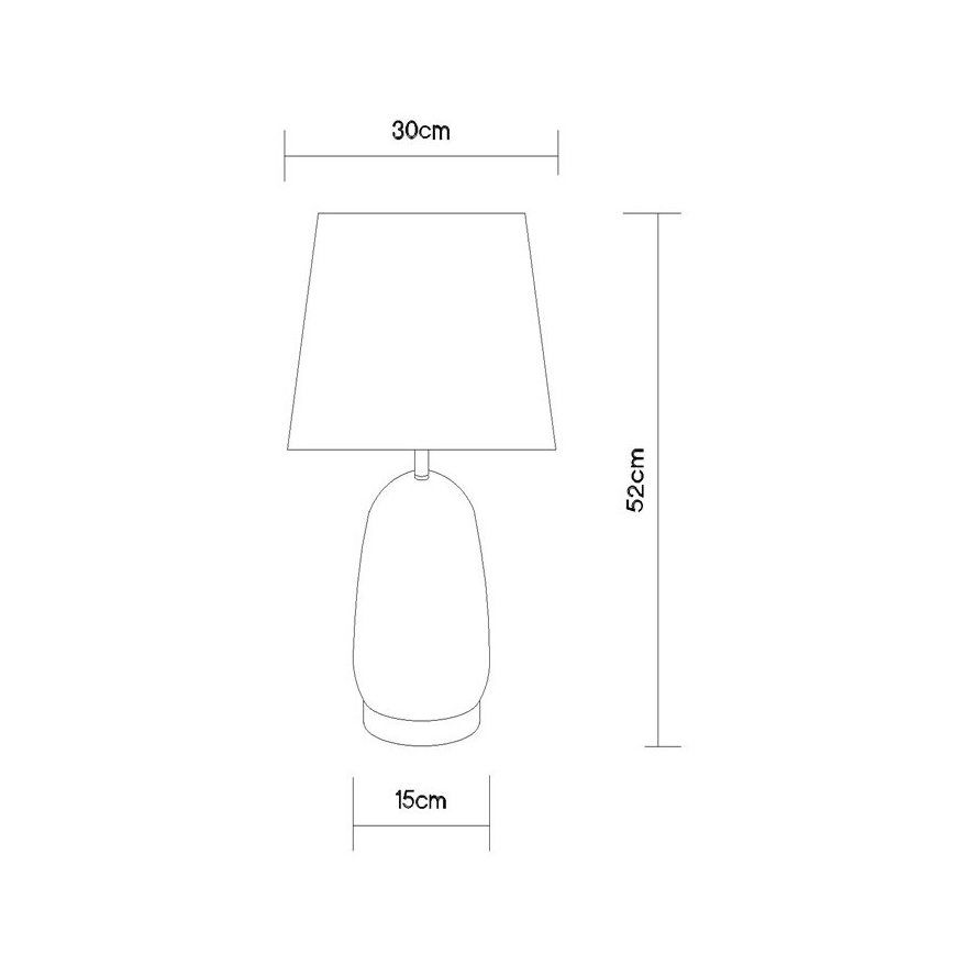 Globo - Настолна лампа 1xE27/40W/230V черна/кафява