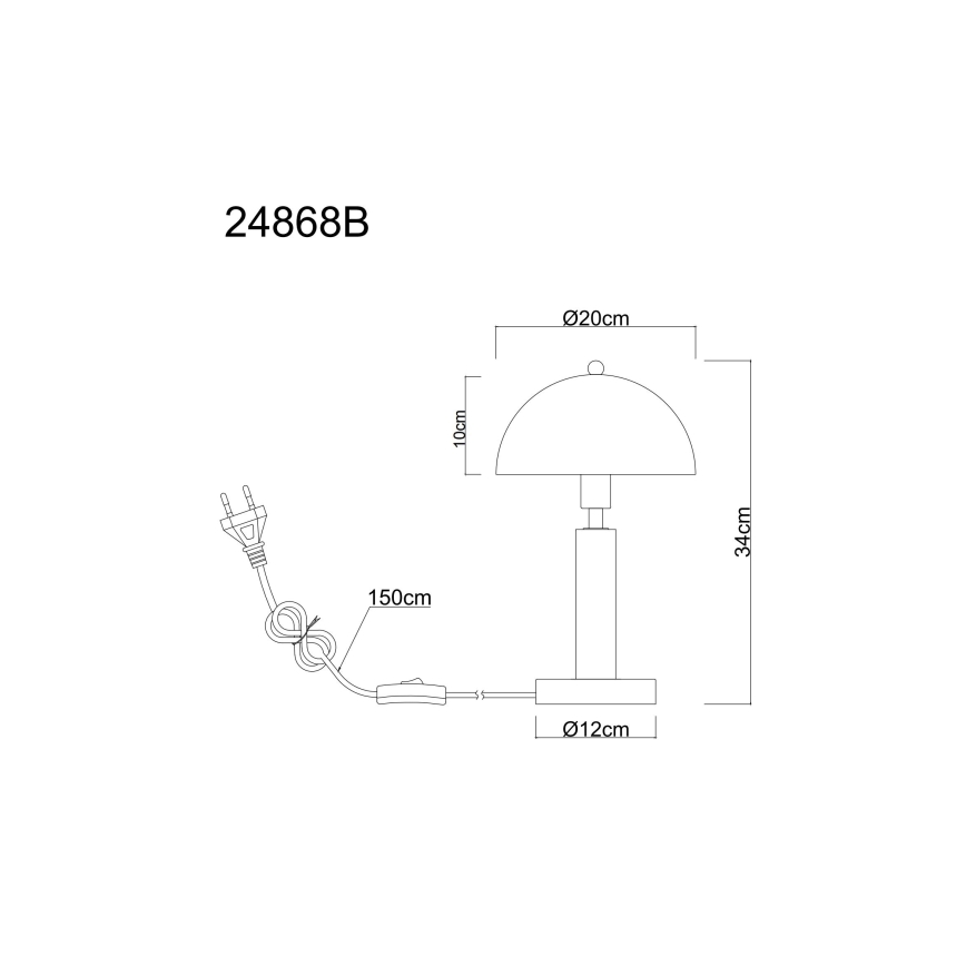 Globo - Настолна лампа 1xE14/40W/230V