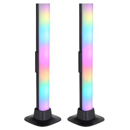Globo RGB- К-кт 2x LED RGB Димируема настолна лампа 2в1 LED/2W/5V USB Wi-Fi Tuya