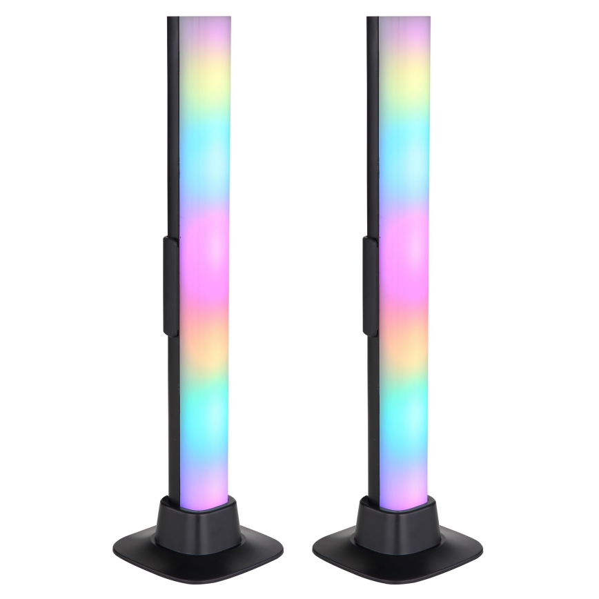 Globo RGB- К-кт 2x LED RGB Димируема настолна лампа 2в1 LED/2W/5V USB Wi-Fi Tuya