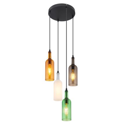 Globo - Полилей на въже 4xE27/8W/230V