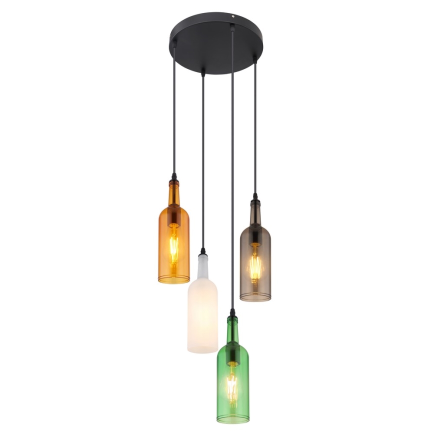 Globo - Полилей на въже 4xE27/8W/230V