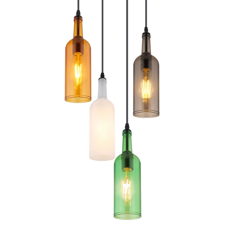 Globo - Полилей на въже 4xE27/8W/230V