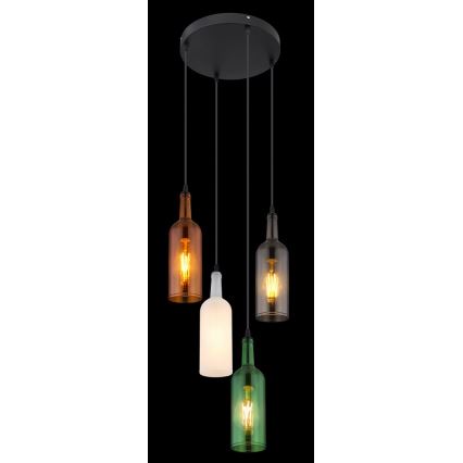 Globo - Полилей на въже 4xE27/8W/230V