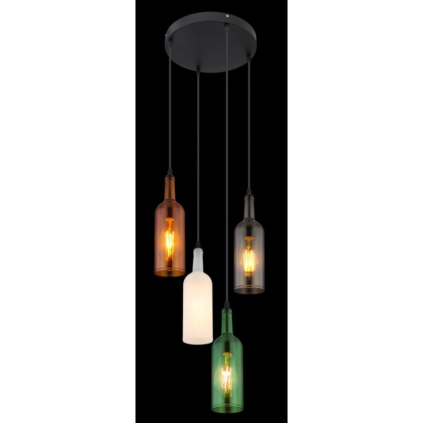 Globo - Полилей на въже 4xE27/8W/230V