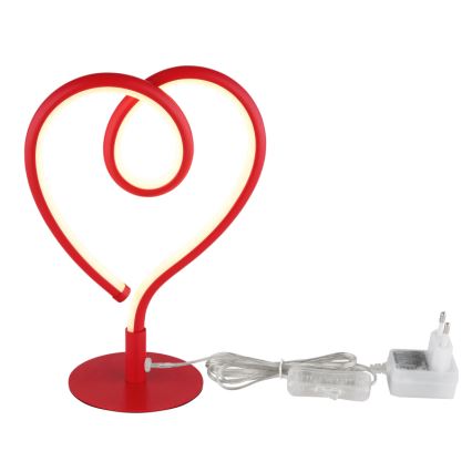 Globo - LED Настолна лампа LED/6W/230V червен