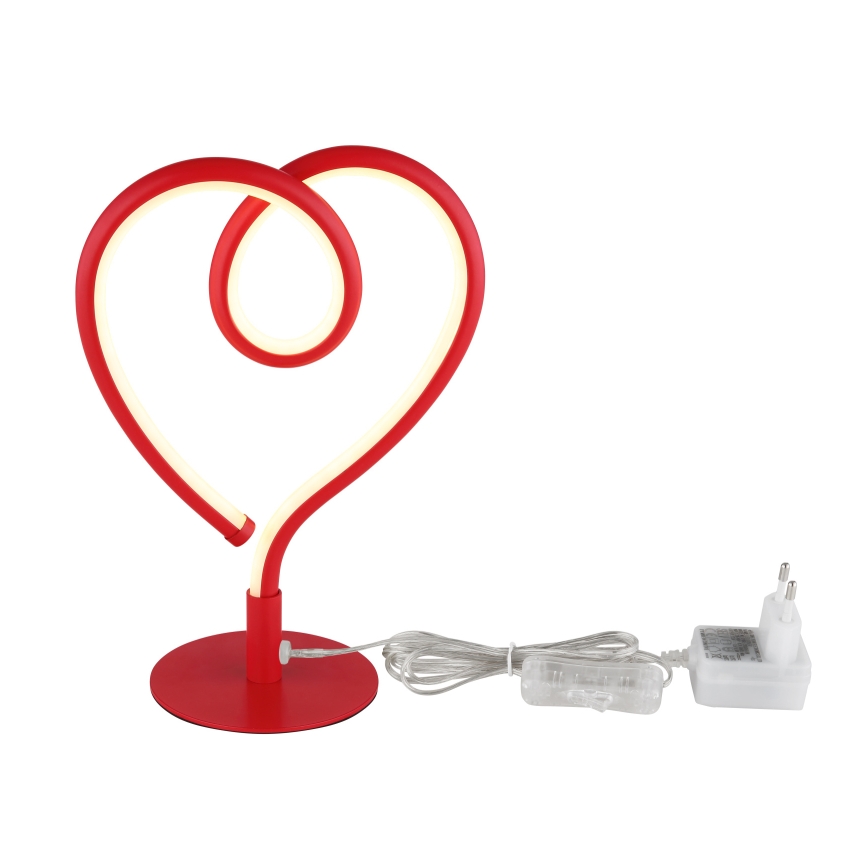 Globo - LED Настолна лампа LED/6W/230V червен