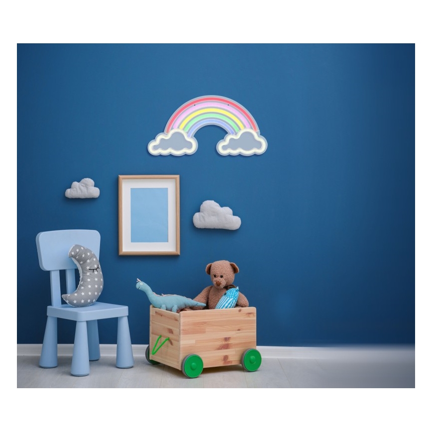 Globo - LED неонова стенна декорация LED/3W/USB дъга