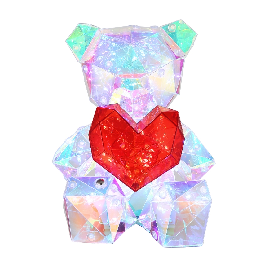 Globo - LED регулируема презареждаема настолна декорация LED/3W/5V 1200 mAh мече