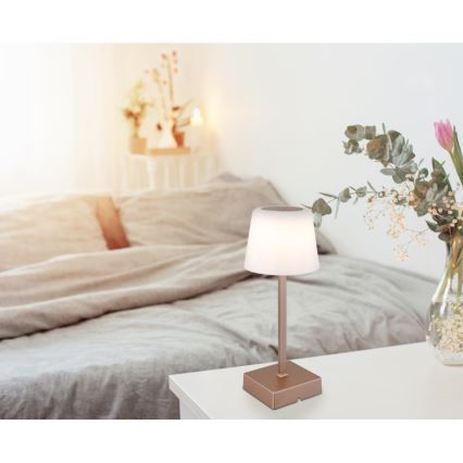 Globo - LED Димируема сензорна настолна лампа LED/2W/5V 3000/4500/6500K 800 mAh бежов